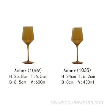 Morden Weinglas Champagner Brille Burgundy Becher